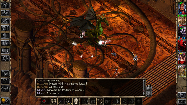 Battling a dragon