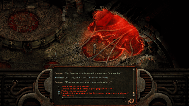 One of the many horrifying environments in the game