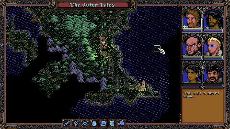 The overworld map brings back memories of older games